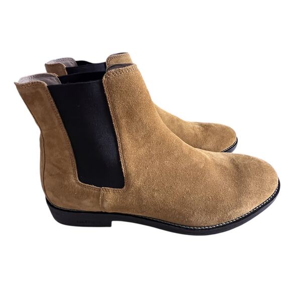 AllSaints Other - Allsaints Harley Suede Chelsea Boots Men’s Size 46 US 13 Tobacco Gold NEW Tan